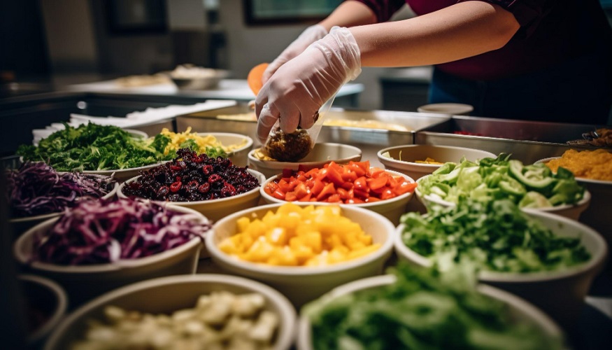 Foto de manos femeninas trabajando con ingredientes en la cocina