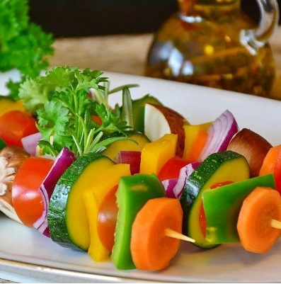 Foto de Brochette de verduras x 500gr en etiqueta de producto